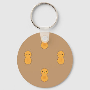 Cute Peanut Mönster Nyckelring