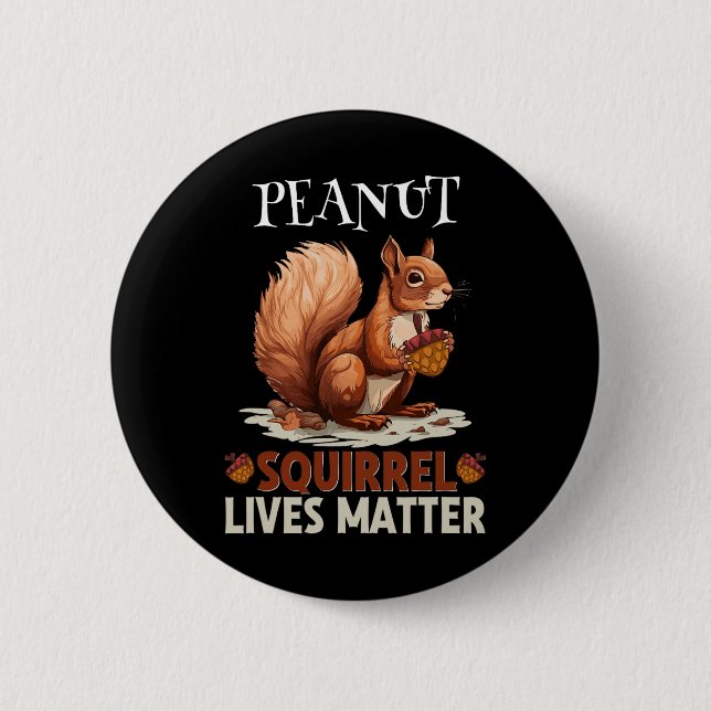 Cute Peanut Squirrel lever Vild Djurens Manar Kvin Knapp (Framsida)