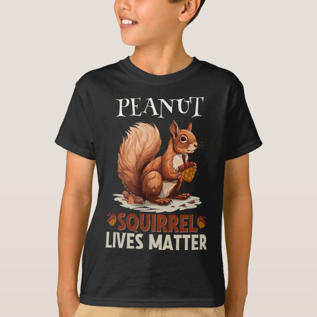 Cute Peanut Squirrel lever Vild Djurens Manar Kvin T Shirt (Framsida)