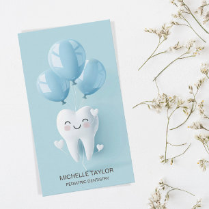 Cute Pediatriska familjen Dentist Tooth Smile Visitkort
