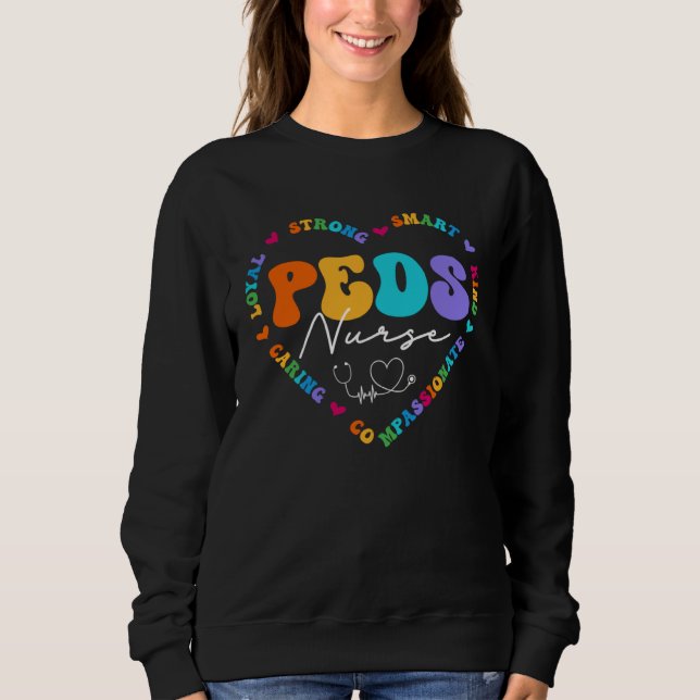 Cute PEDS Nurse Squad Appreciation Nursing T Shirt (Framsida)