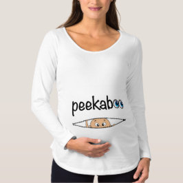 "Cute PEEK-A-BOO Baby" MATERNITY SHIRT T-shirt