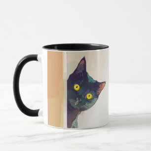 Cute Peekat Design Coffee Mugg