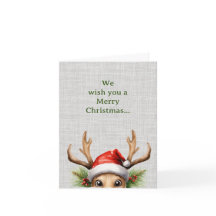 Cute Peeking Funny Reindeer jul