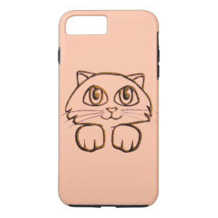 Cute Peeking Kattunge Rosa