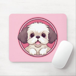 Cute Peeking Shih Tzu Hund Musmatta