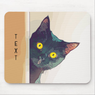 Cute Peekon Cat Design Mouse Pad Musmatta