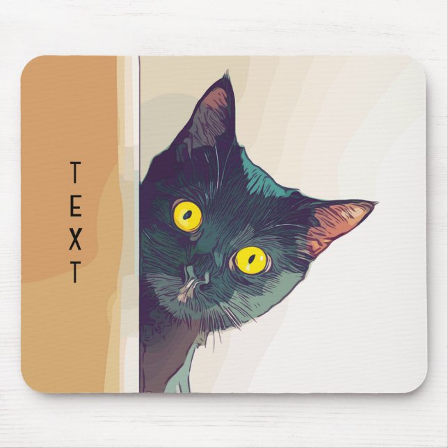 Cute Peekon Cat Design Mouse Pad Musmatta (Framsidan)