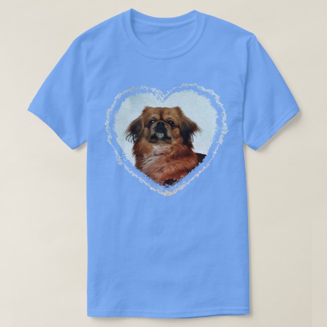 Cute Pekingese hund T Shirt (Design framsida)