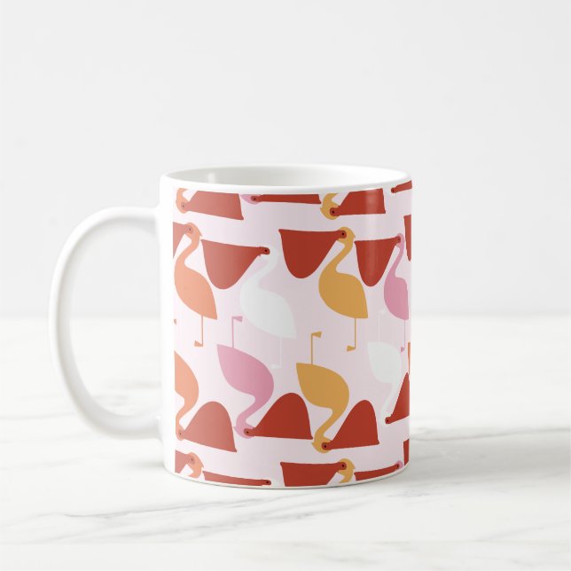 Cute Pelican Coffee Mugg (Vänster)