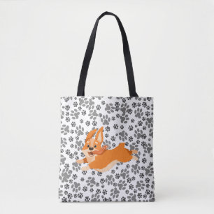Cute Pembroke Welsh Corgi Tygkasse