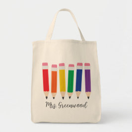 Cute Pencil Anpassningsbar Tote Bag Tygkasse