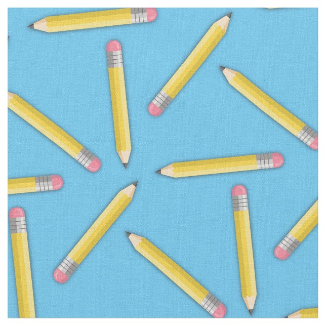 Cute Pencil School Supply Craft Tyg (Närbild)
