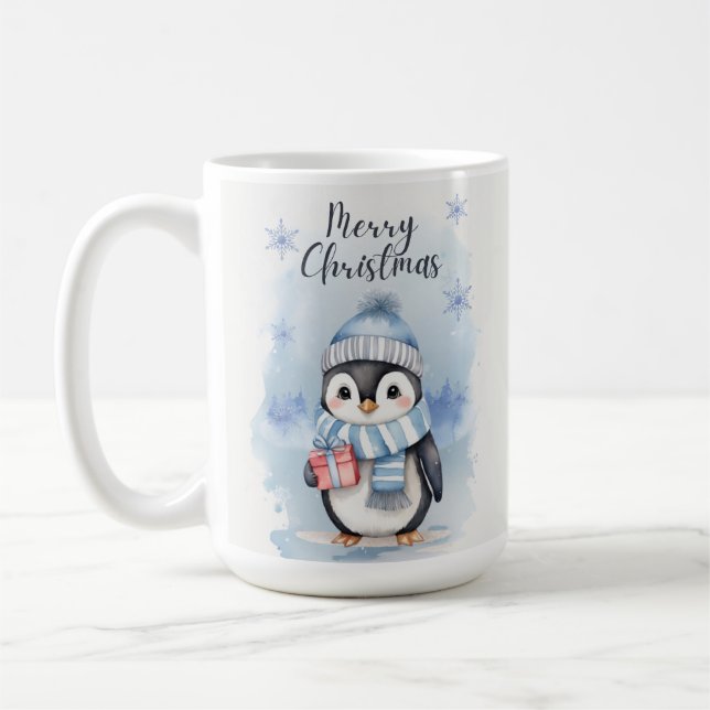 "Cute Penguin 2" Kaffemugg (Vänster)