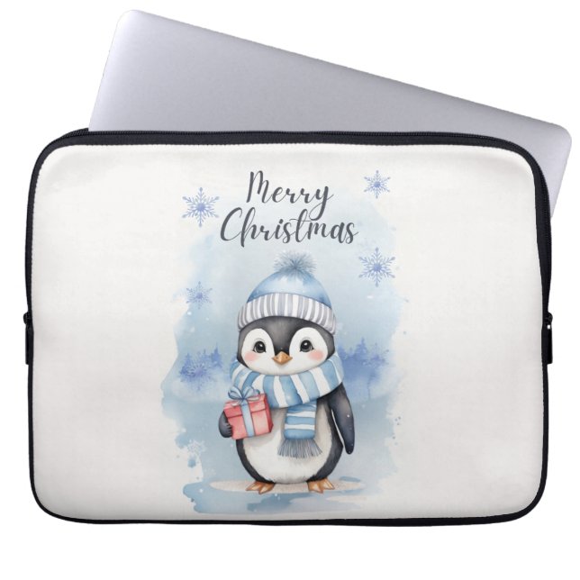 "Cute Penguin 2" Laptop Fodral (Framsidan)