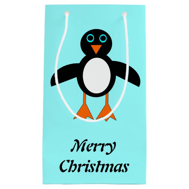 Cute Penguin Anpassningsbar Gift Bag (Framsidan)
