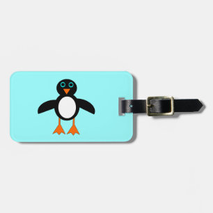 Cute Penguin Anpassningsbar Luggage Tag Bagagebricka