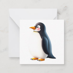 Cute Penguin-anteckningskort Anteckningskort