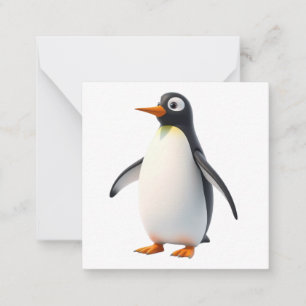 Cute Penguin-anteckningskort Anteckningskort