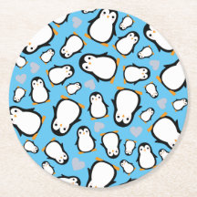 Cute Penguin Baby Shower Blue Boy