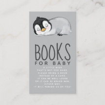 Cute Penguin Baby Shower Bokar för Baby