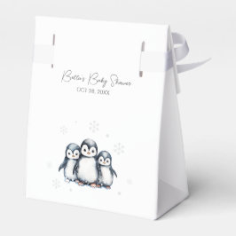 Cute Penguin Baby Shower Presentaskar