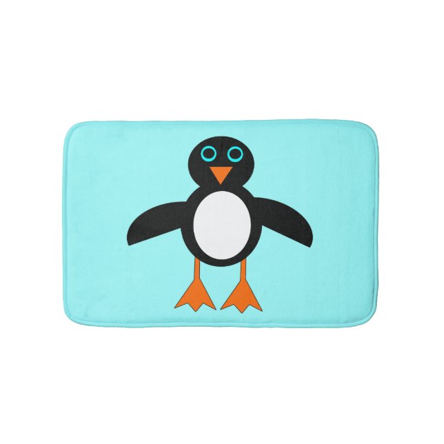 Cute Penguin Bath Mat Badrumsmatta (Framsidan)