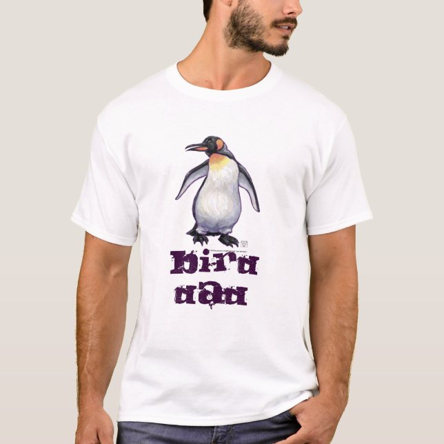 Cute Penguin Bird Pappa Tee (Framsida)