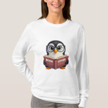Cute Penguin Bok Älskare