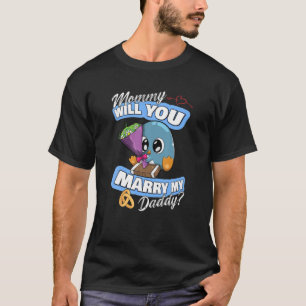 Cute Penguin Bröllop Erbjudande Mamma kommer att l T Shirt