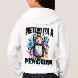 Cute Penguin Cat-design för lekfulla skapelser T Shirt