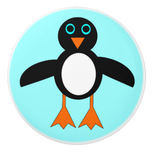 Cute Penguin Ceramic Knob Knopp