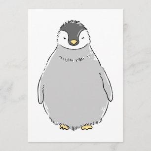 Cute Penguin Chick Inbjudningar