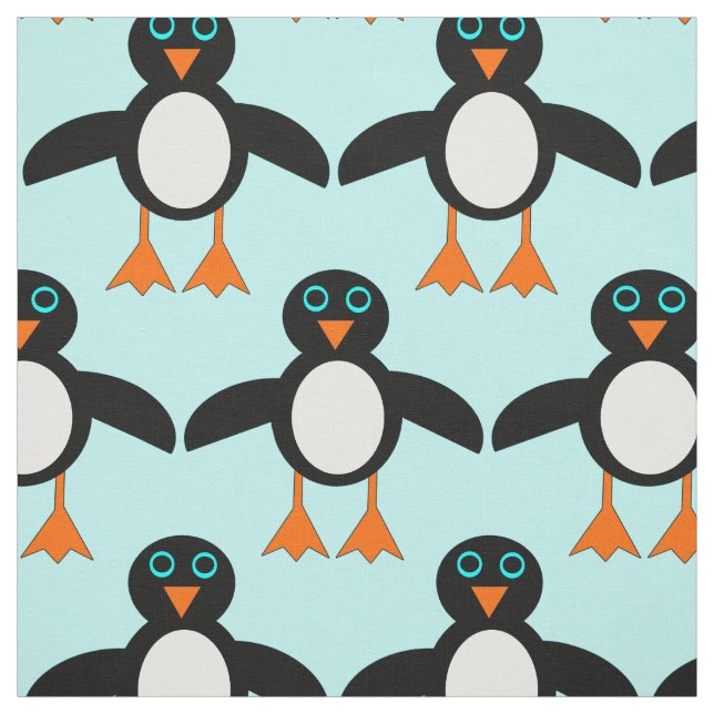 Cute Penguin Craft Fabric Tyg (Provkarta)