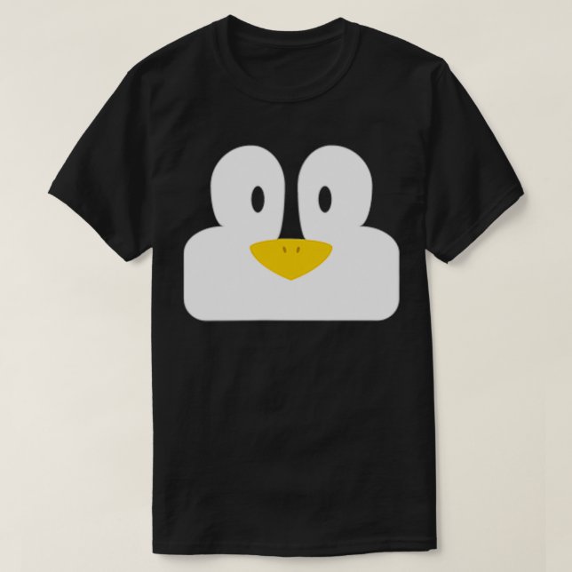 Cute Penguin Design - enkel och Roligt Modern Unik T Shirt (Design framsida)