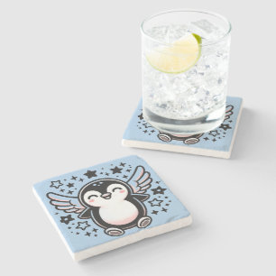 Cute Penguin Dining Stone Underlägg