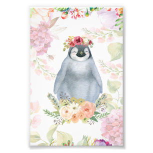 Cute Penguin-dottern Birthday Gift, Kärlek Pengui Fototryck