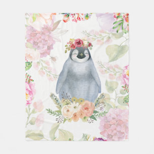 Cute Penguin-dottern Birthday Gift, Kärlek Penguin Fleecefilt