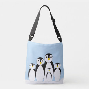 Cute Penguin-familjen Axelväska