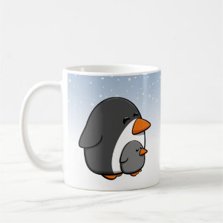 Cute Penguin-familjen Kaffemugg
