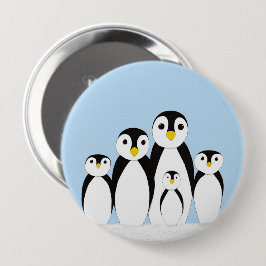 Cute Penguin-familjen Knapp