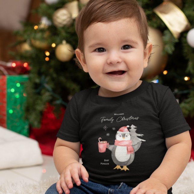 Cute Penguin-familjen - matchande jul T Shirt (Skapare uppladdad)