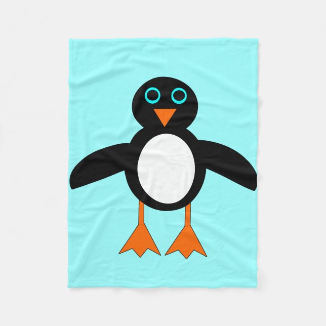 Cute Penguin Fleece Blanket (Framsidan)