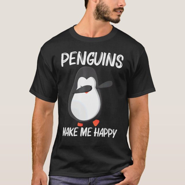 Cute Penguin For Men Women Antarctic Animal T Shirt (Framsida)