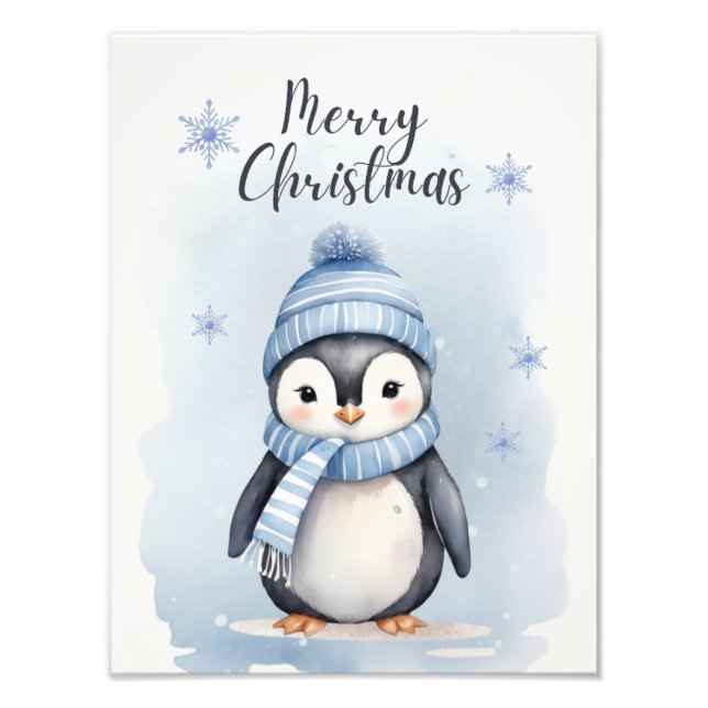 Cute Penguin Fototryck (Framsidan)