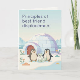 Cute Penguin Fur Baby | Dry Humour New Pet Kort