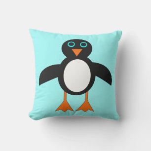 Cute Penguin-fyllning utomhus Utomhuskudde
