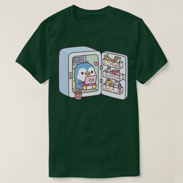 Cute Penguin g i Frankrike T Shirt (Design framsida)
