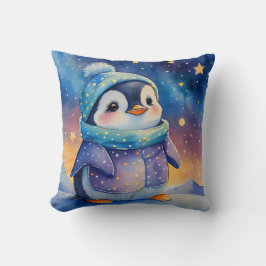Cute Penguin, Gift för Penguin Älskare Kudde