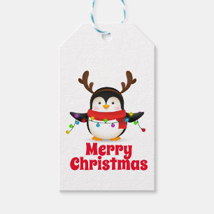 Cute Penguin Gift-Märkre Presentetikett